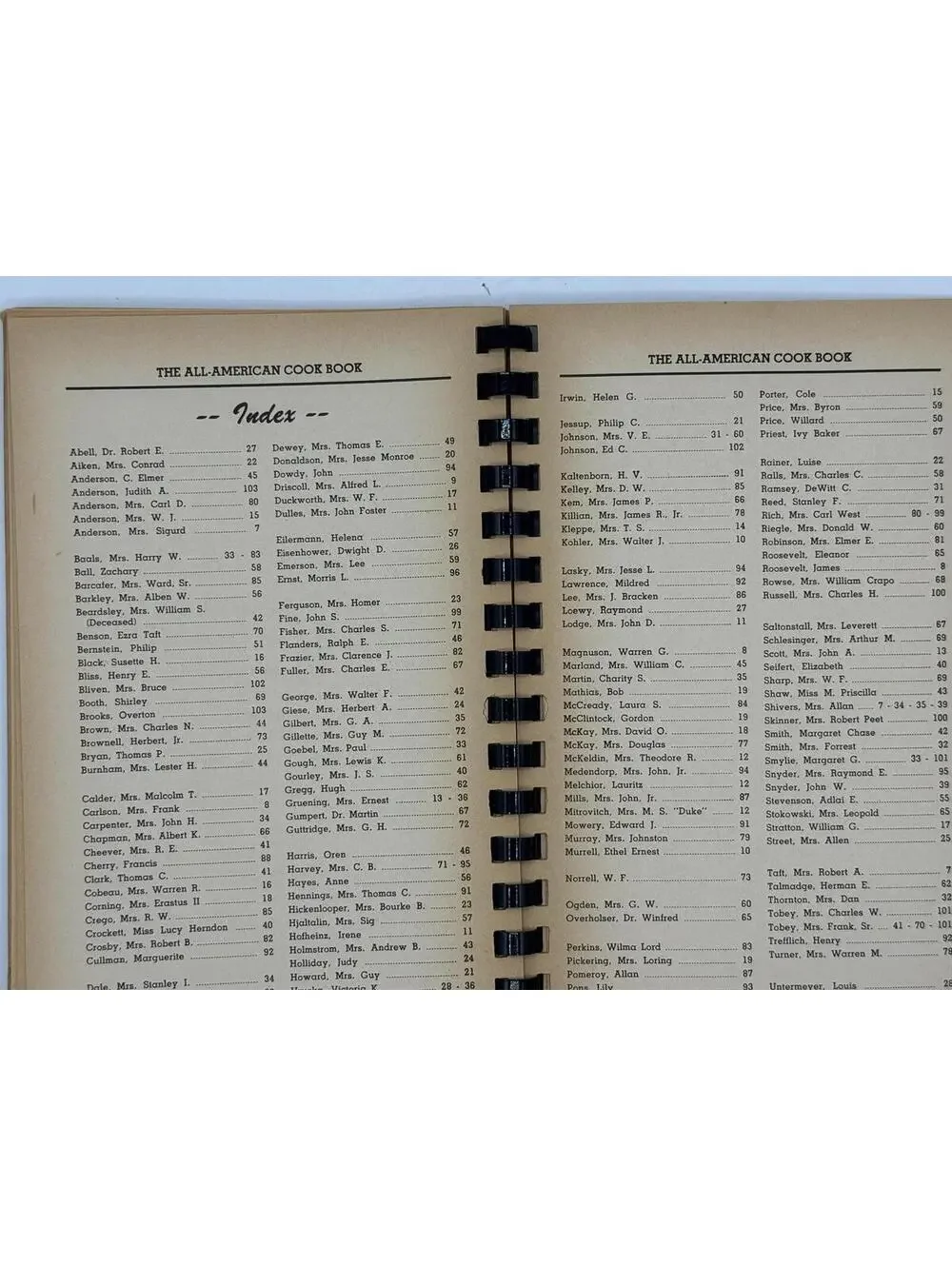 Vintage 1954 The All American Cook Book, Favorite Recipes of Famous People